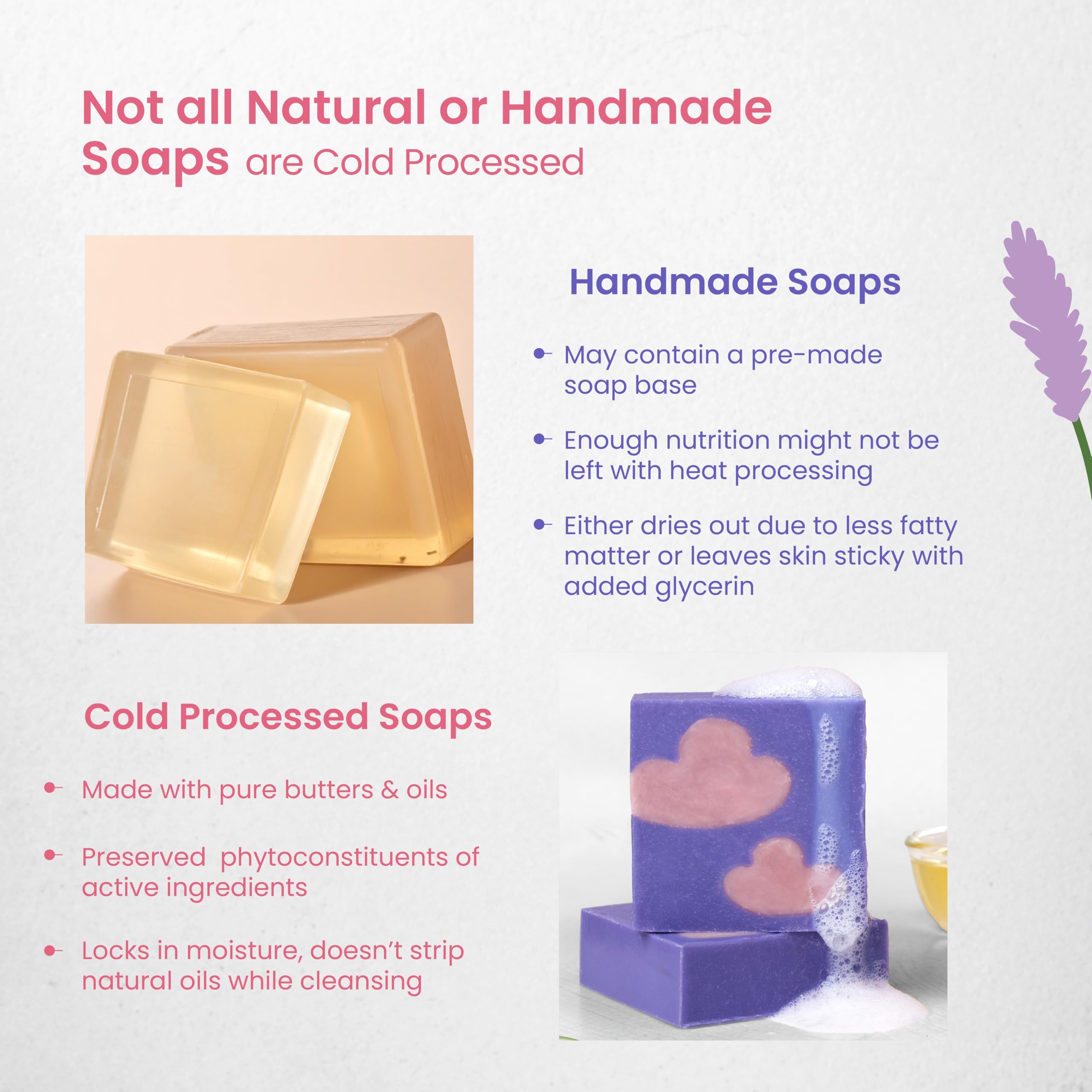 Nat Habit Moisturising Soap, Cold Processed Himalayan Lavender For Gentle, Non-Drying & Soft Skin, Pack of 2 X 125g – view 7