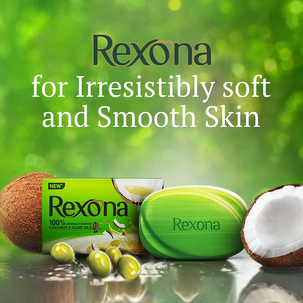 Rexona Coconut and Olive Oil Soap, 100g (Pack of 4) – view 4