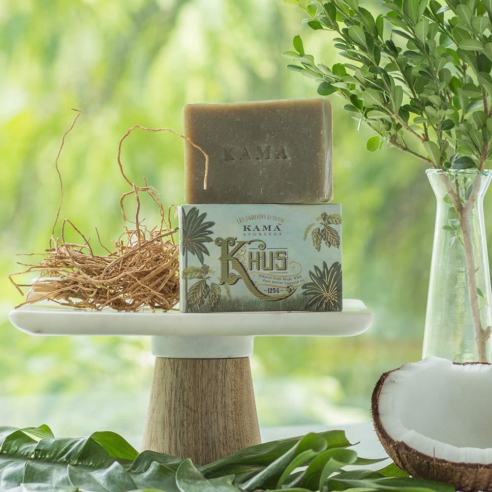 Kama Ayurveda Organic Khus Soap 100% Organic and Cold Pressed, 125g – view 2