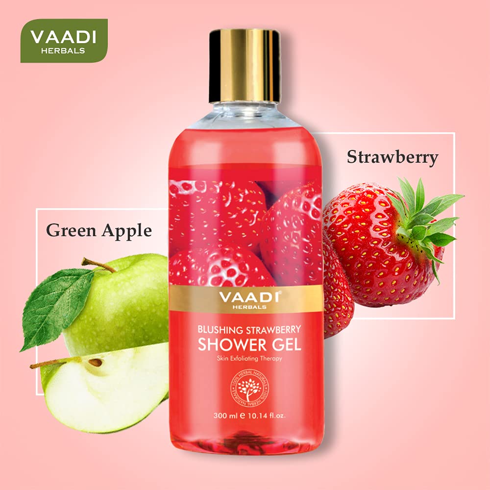 Vaadi Herbals Blushing Strawberry Shower Gel, 300g (Pack of 2) – view 2