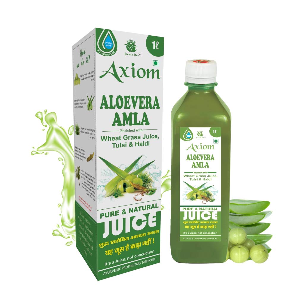Jeevanras herbal juice bottle with aloevera and amla blend