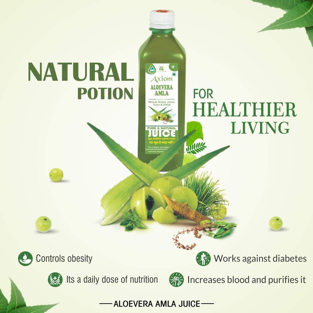 Jeevanras Aloevera & Amla Herbal Juice 1000 Ml – view 3