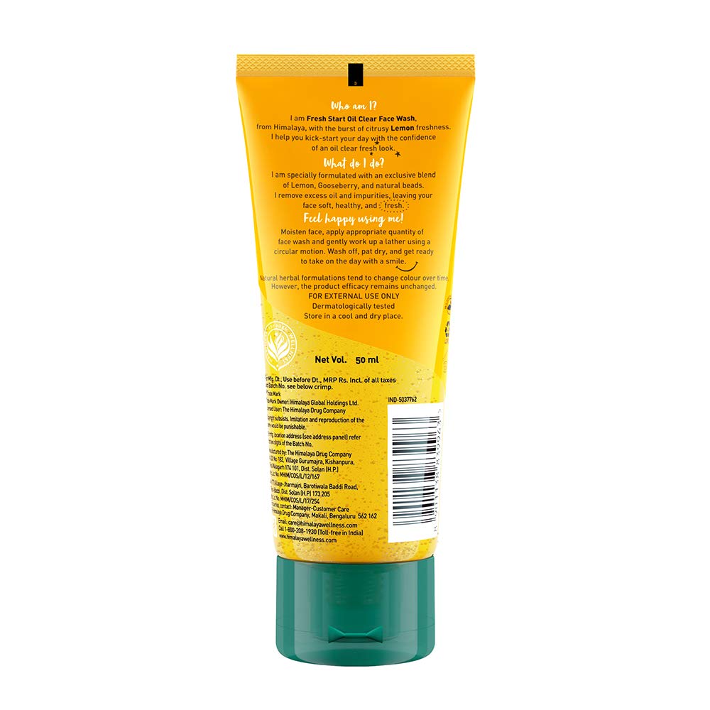 Himalaya Fresh Start Oil Clear Face Wash, Lemon, 50ml – view 2