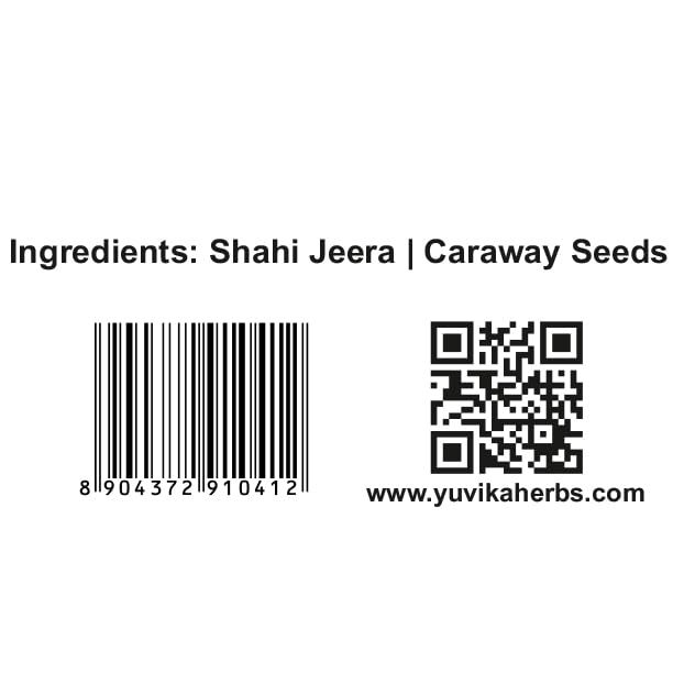 Yuvika Shahi Jeera - Jeera Kala Asli - Black Cumin Seeds 100 Grams – view 4