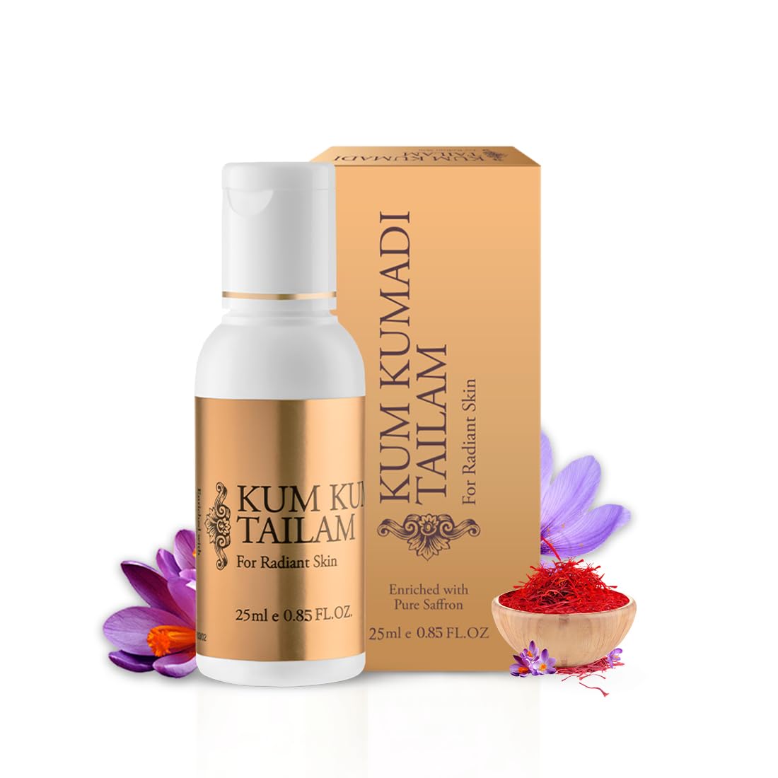 Vasu Kumkumadi Tailam For Face - 25 Ml| Enriched With 14 Powerful Herbs For Glowing & Radiant Skin |Helps to Remove Scars, Wrinkles, Blemishes Uneven Patches