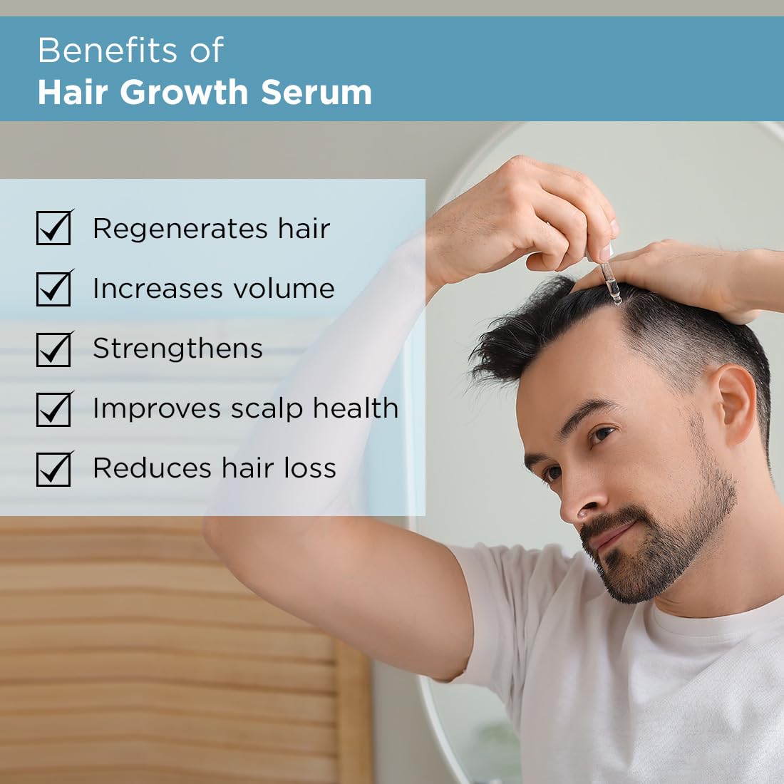 The Man Company Hair Growth Serum for Man (30ml) with 3% Redensyl, 4% Anagain, 3% Biacapil – view 3