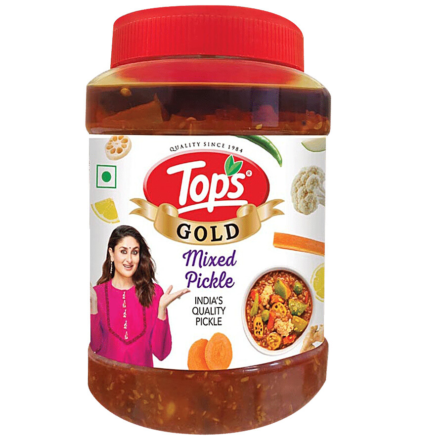 Tops Gold - Mixed Pickle, Traditional Flavour, Intense Taste 900 g – view 2