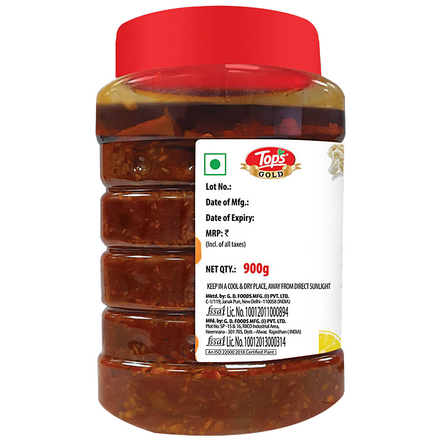 Tops Gold - Mixed Pickle, Traditional Flavour, Intense Taste 900 g – view 3