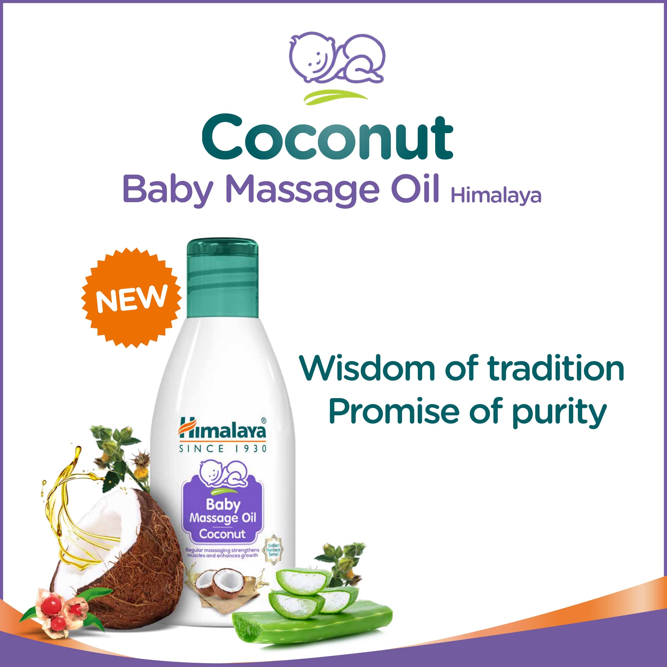 Himalaya Baby Massage Oil (Coconut) 100 ml – view 3