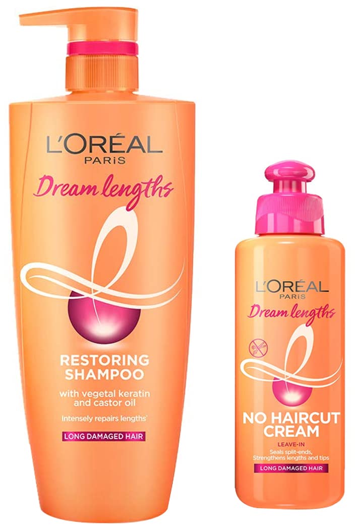 L'Oréal Paris hair care set with shampoo and leave-in cream