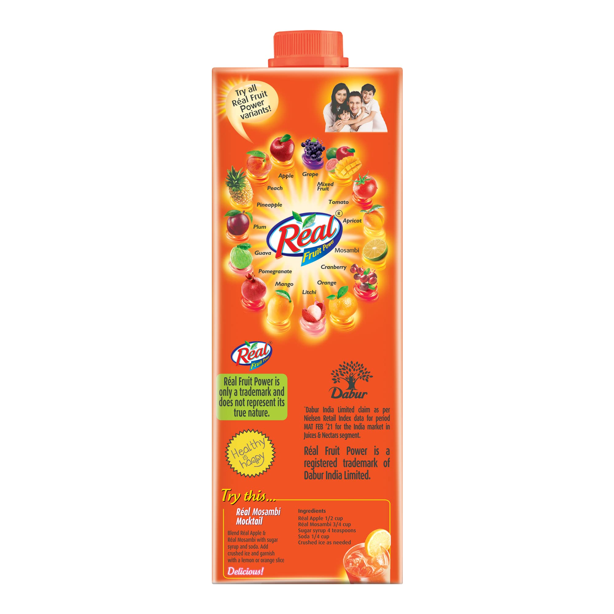 DABUR Real Fruit Power Mosambi Juice -1L – view 5