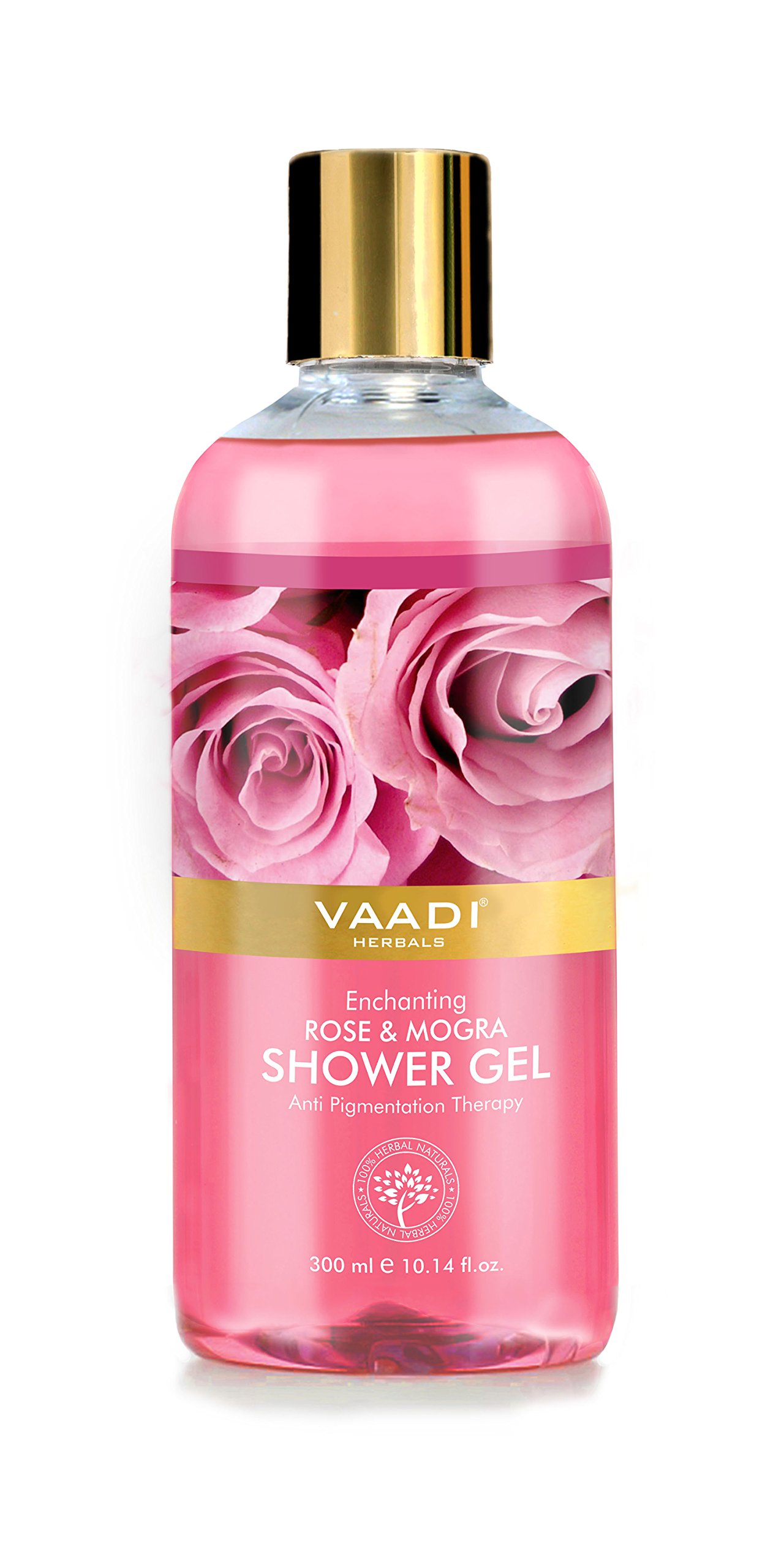 Vaadi Herbals Enchanting Shower Gel, Rose and Mogra, 300g (Pack of 3) – view 2