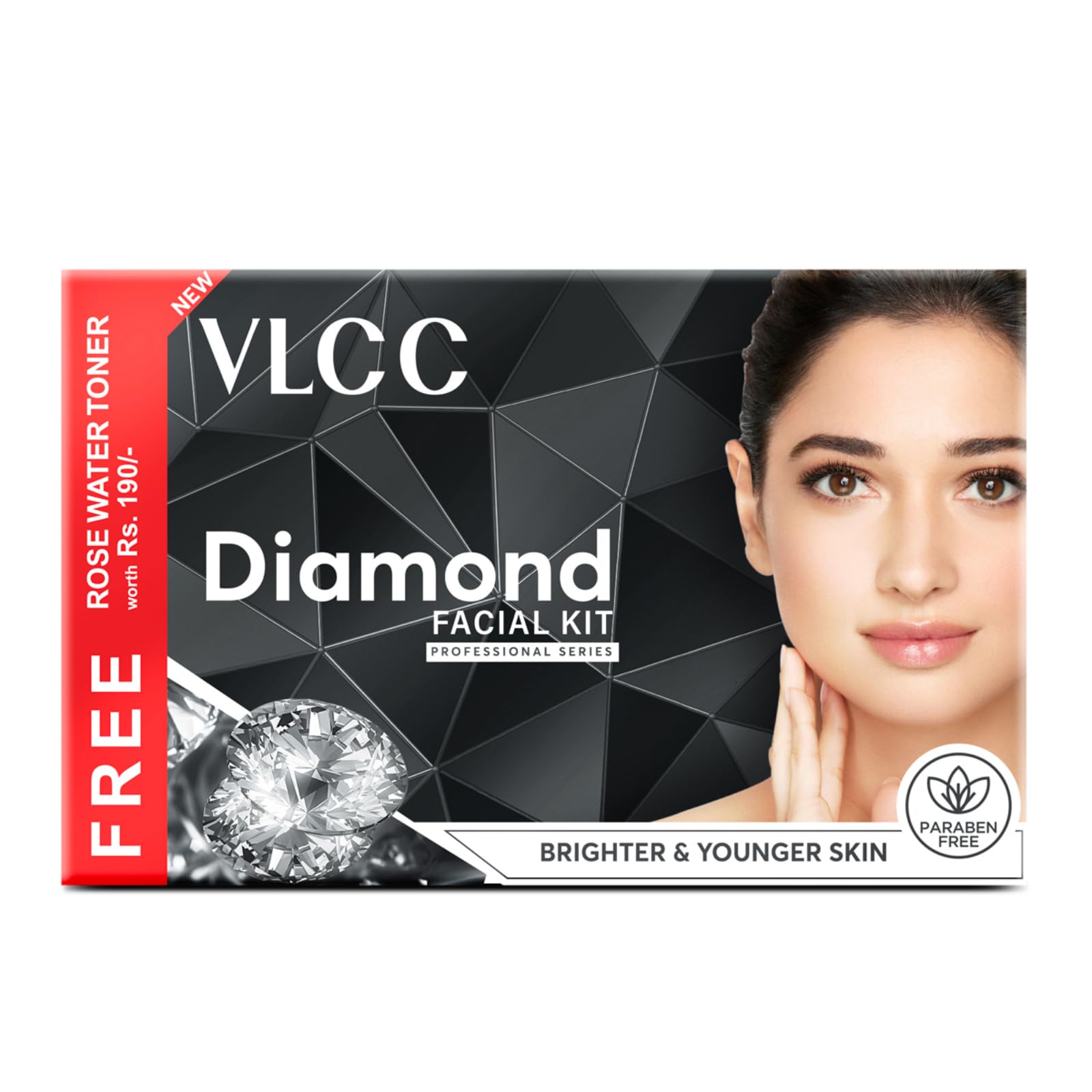 VLCC diamond facial kit and rose water toner set