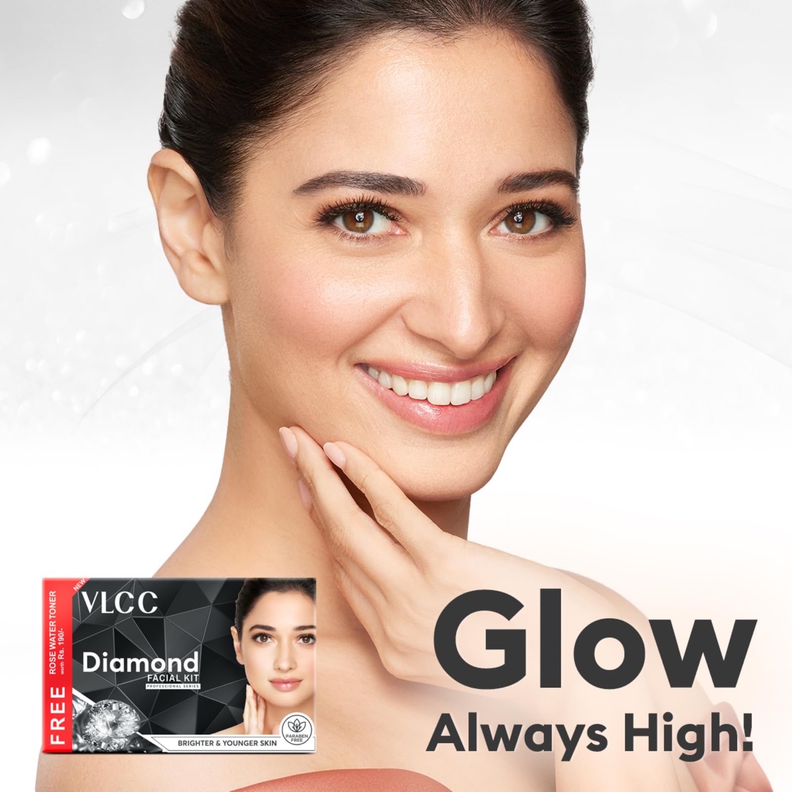 VLCC Diamond Facial Kit with FREE Rose Water Toner - 300g + 100ml – view 3