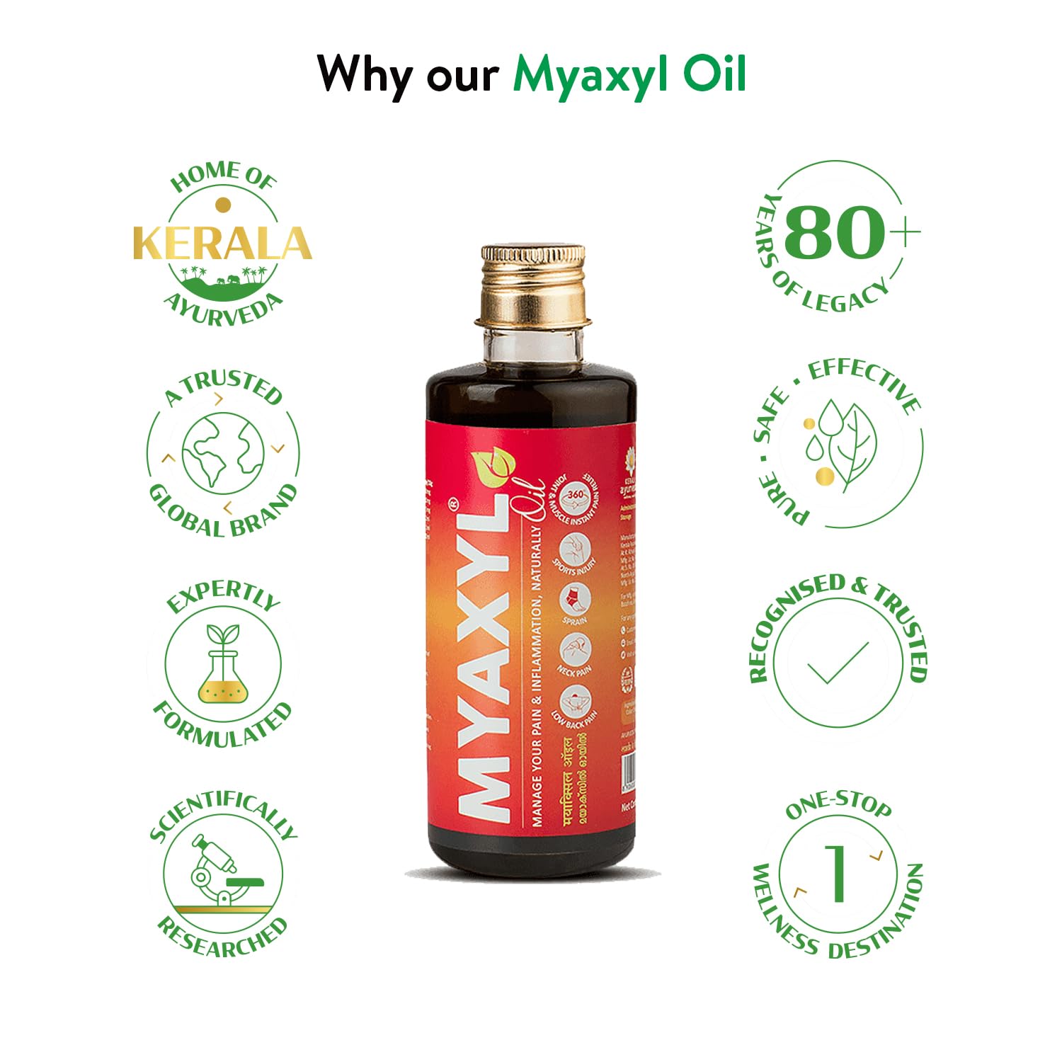 Kerala Ayurveda Myaxyl Ayurvedic Pain Relief Oil 200 ml – view 6