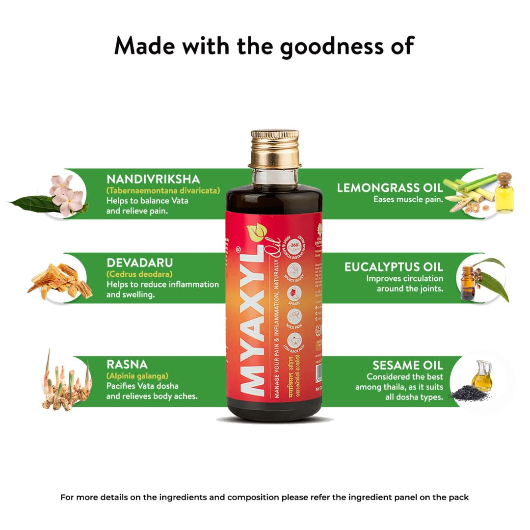 Kerala Ayurveda Myaxyl Ayurvedic Pain Relief Oil 200 ml – view 7