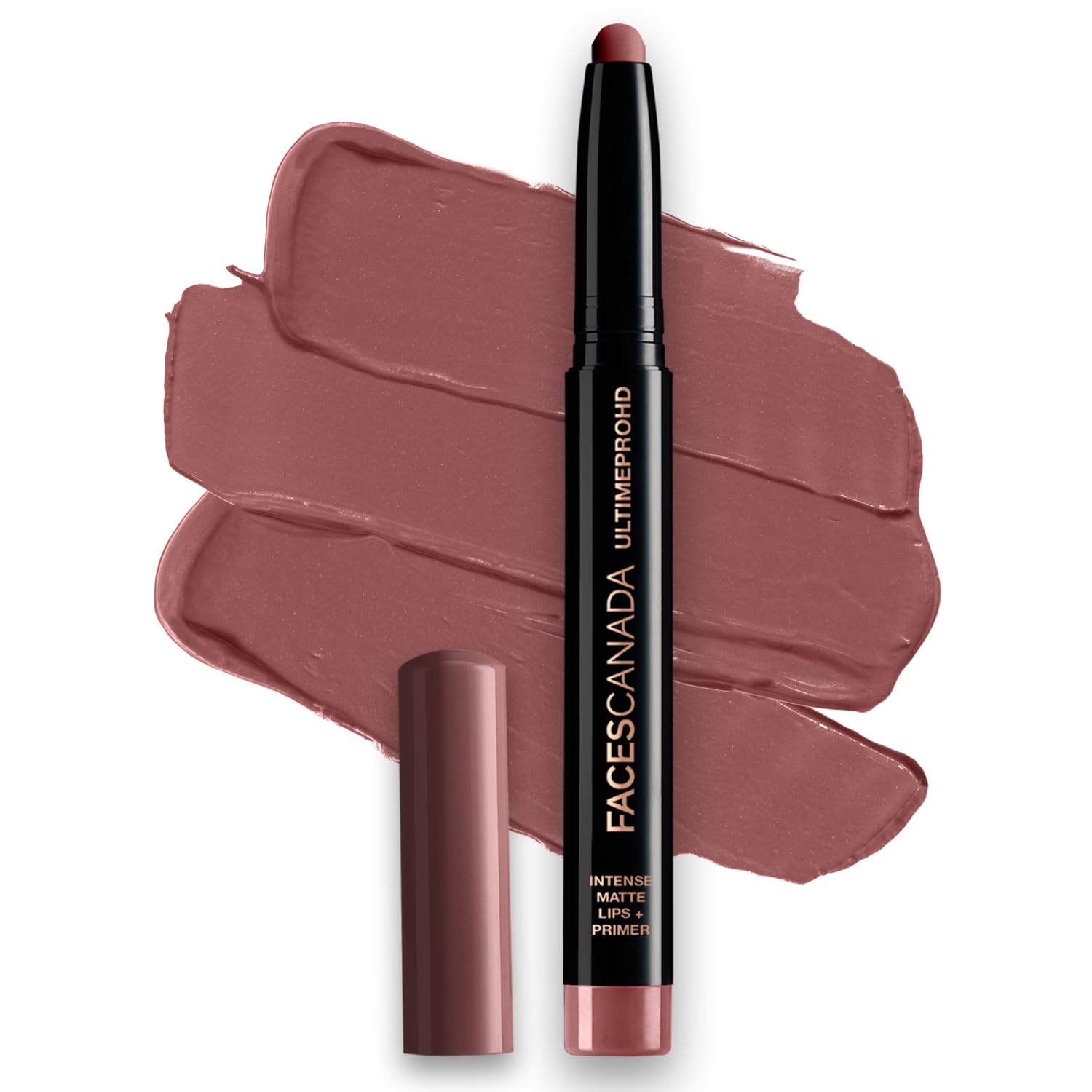 Russet brown FACES CANADA lip crayon with matte finish