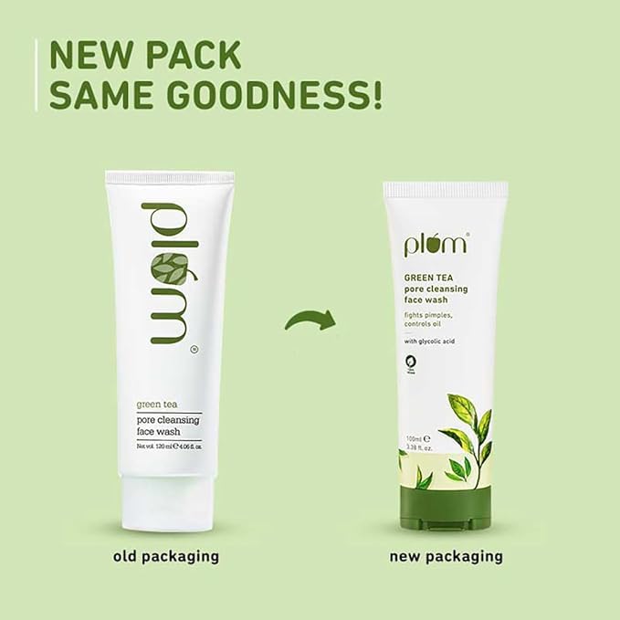 Plum Green Tea Pore cleansing Face wash pack of 2 with free sunscreen – view 2