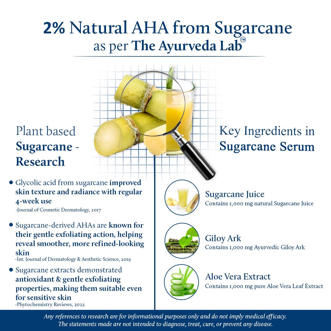 Blue Nectar AHA Face Serum with Plant-Based Glycolic Acid from Sugarcane for Deep Exfoliation – view 3