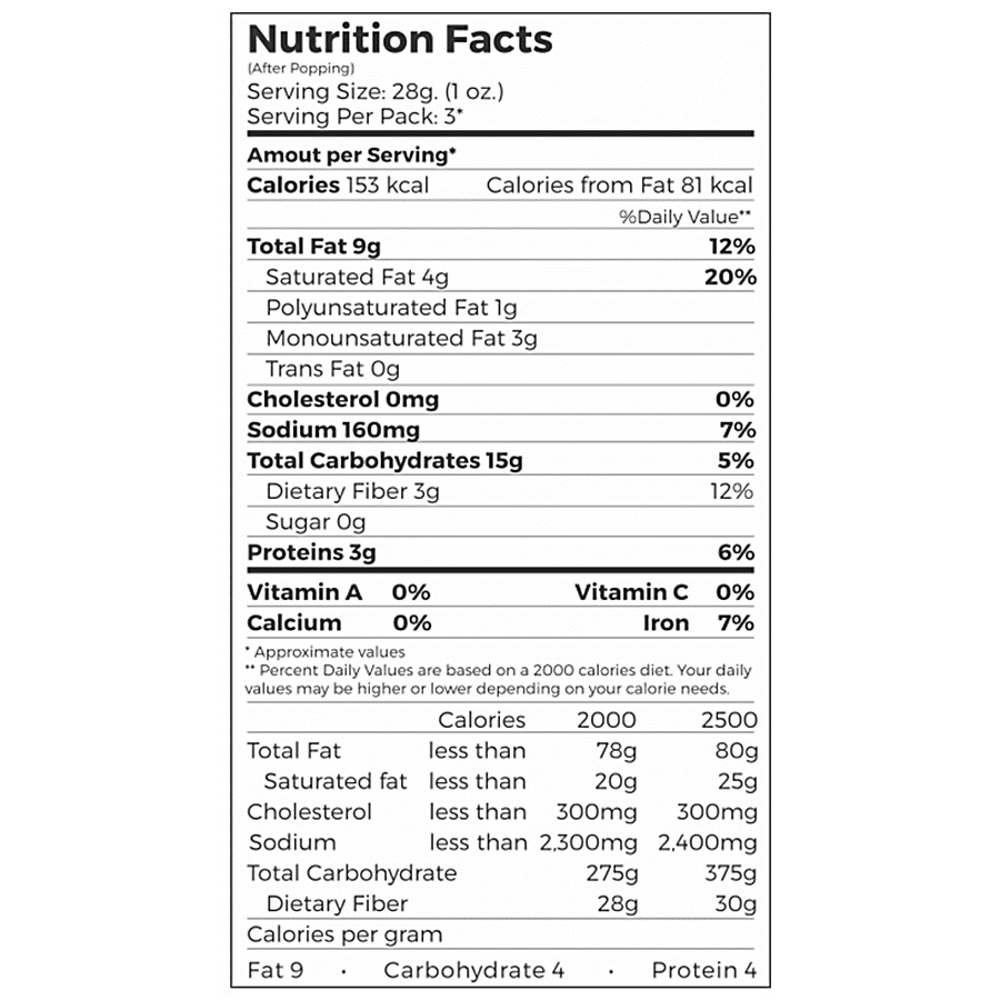 4700BC Microwave Popcorn - Butter 85 g – view 5