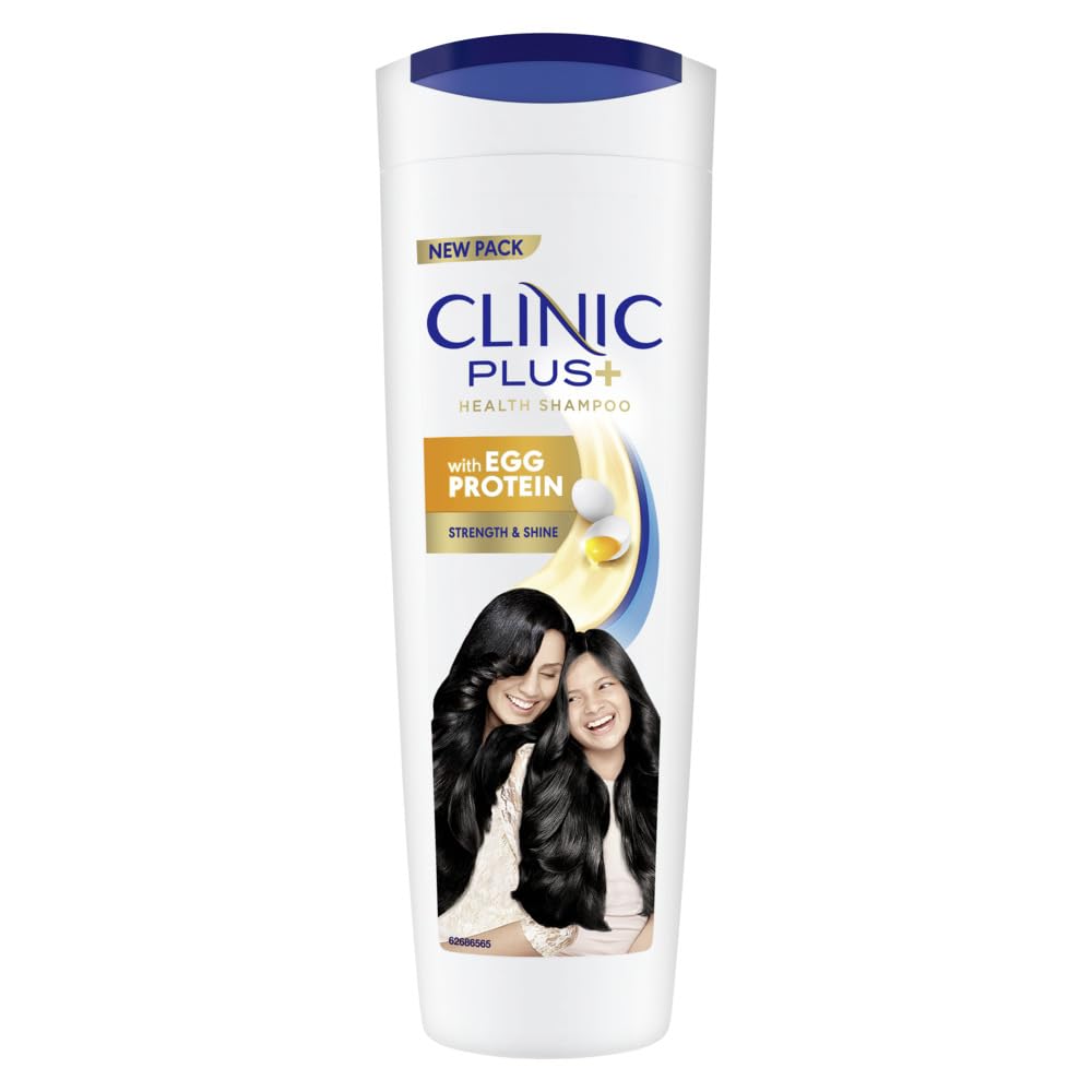 Clinic Plus egg protein shampoo bottle for strength and shine