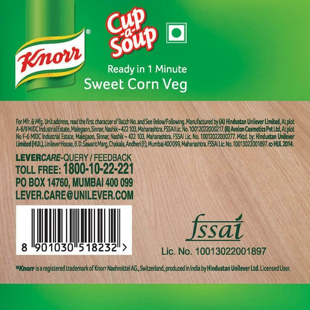 Knorr Sweet Corn Veg Instant Cup-A-Soup 9.5 G – view 11