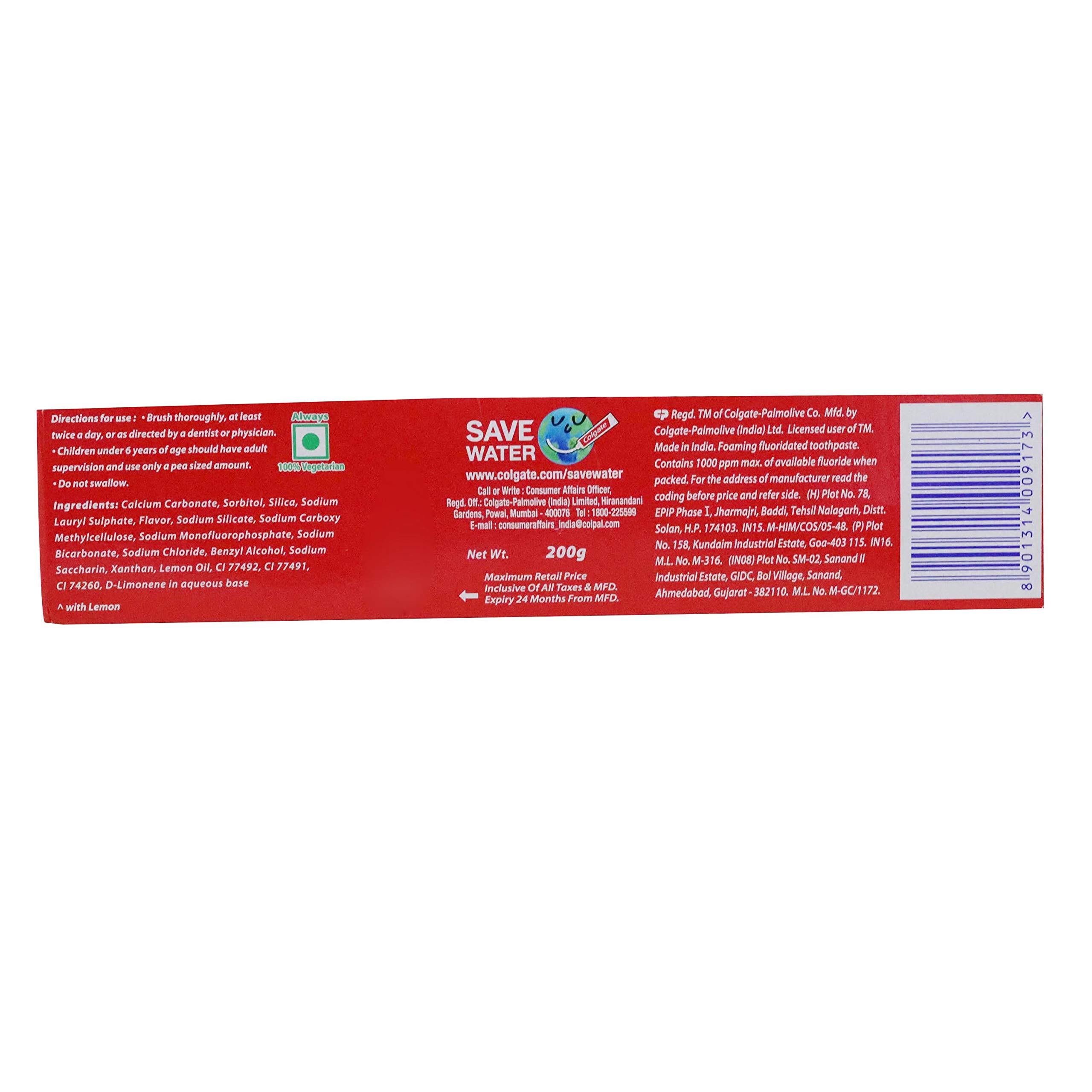 Colgate - Healthy White Toothpaste, Active Salt, Fresh Breath, 200g – view 5