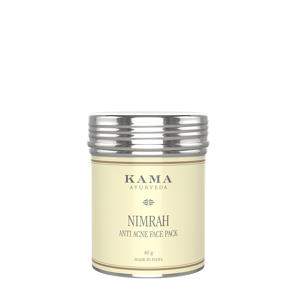 Front view of Kama Ayurveda Nimrah anti acne face pack