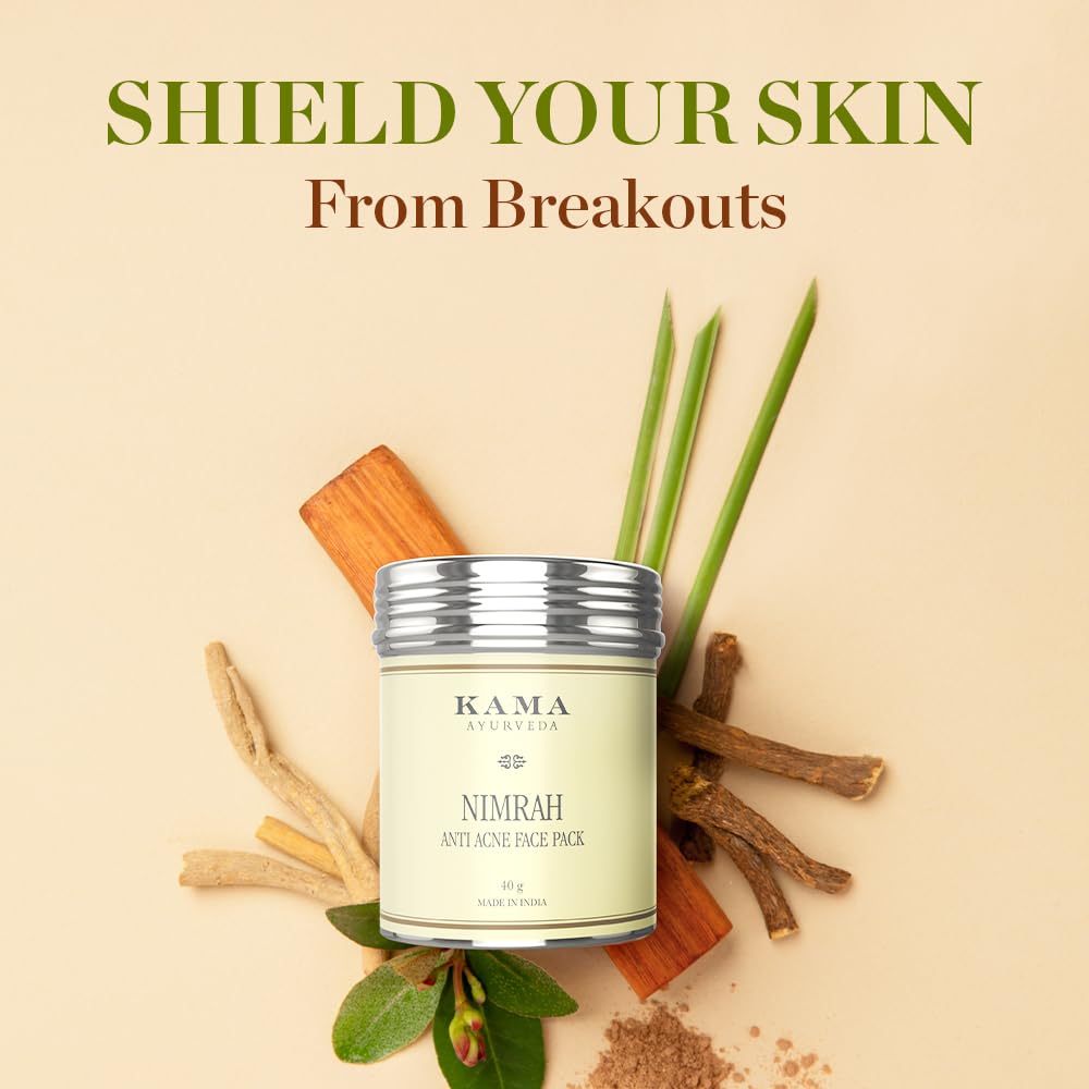 Kama Ayurveda Nimrah Anti Acne Face Pack with Sandalwood and Liquorice, 40G – view 2