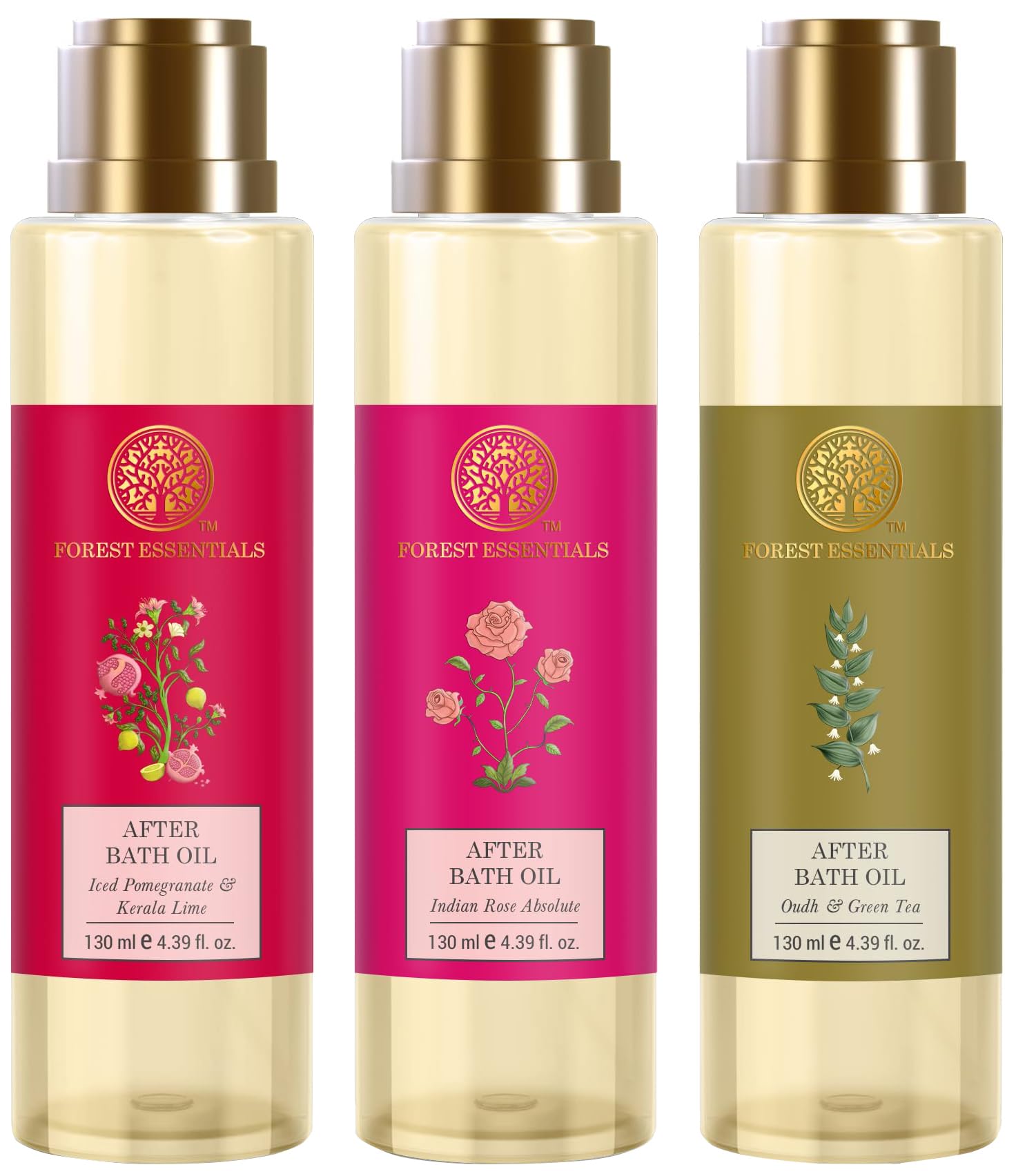 Forest Essentials scented after bath oil 130 ml for adults