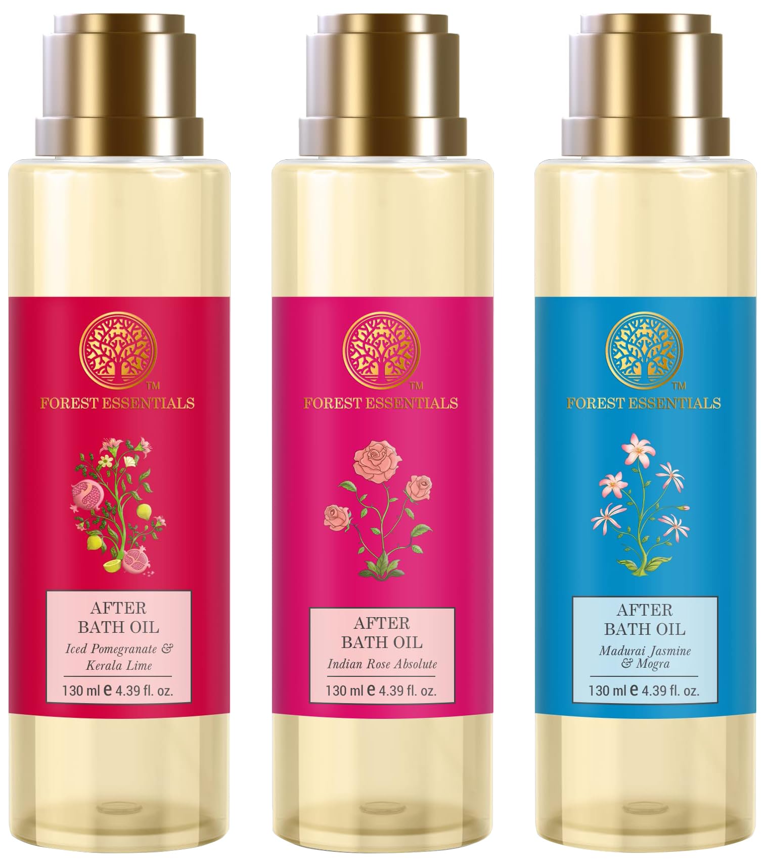 Forest Essentials after bath oil bottle for adult body care