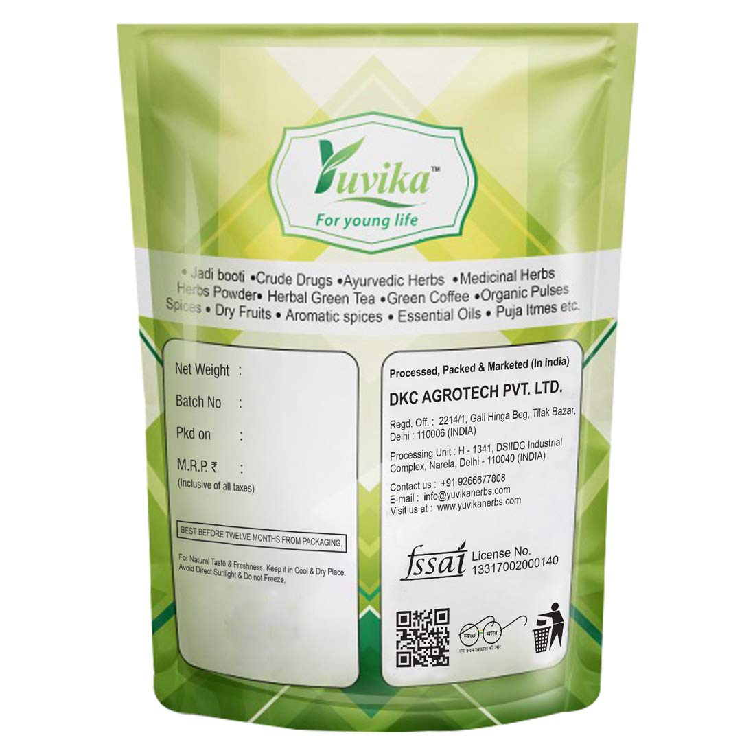 Yuvika Amba Haldi - Jangli Haldi - Curcuma Aromatica - Wild Turmeric 100 Grams – view 4