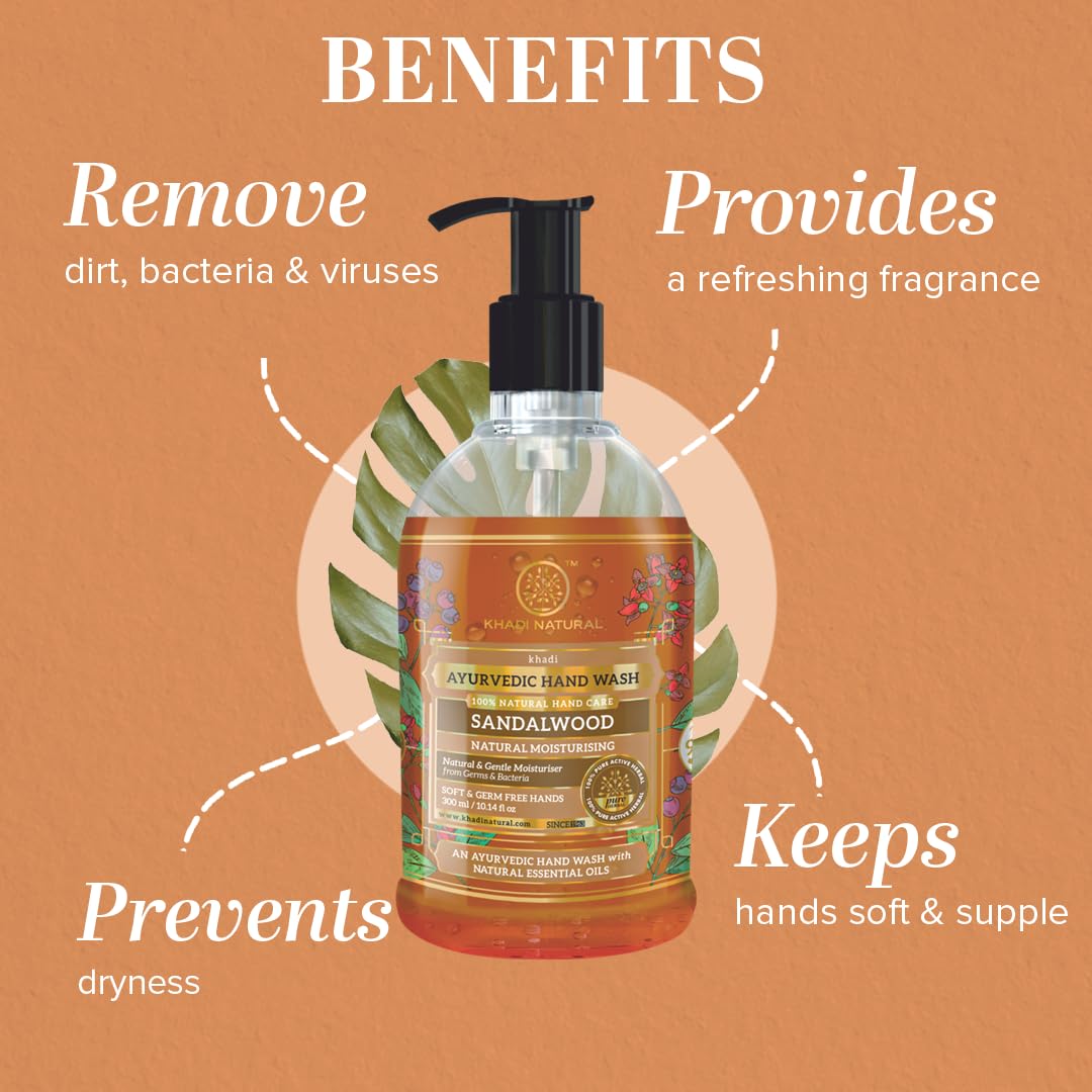 Khadi Natural Sandalwood Hand Wash – view 2