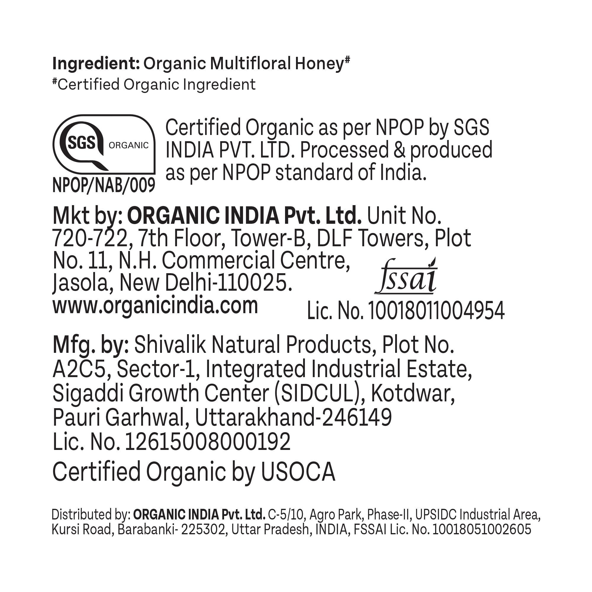 A TATA Product - ORGANIC INDIA Himalayan Multi Floral Honey 250g, Raw & Unprocessed, Natural & Organic, Sourced From the Shivalik Range of the Himalayas, Rich in Nutrients, Antioxidants – view 5