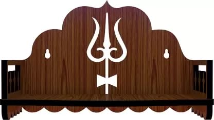 HOMEWEY DECOR Wooden Wall Mounted Pooja Mandir for Home & Office 