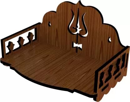 HOMEWEY DECOR Wooden Wall Mounted Pooja Mandir for Home & Office – view 2