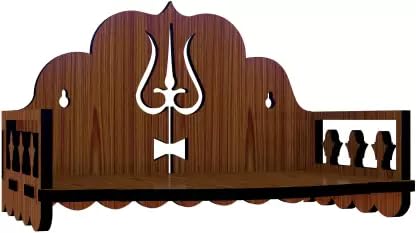 HOMEWEY DECOR Wooden Wall Mounted Pooja Mandir for Home & Office – view 3