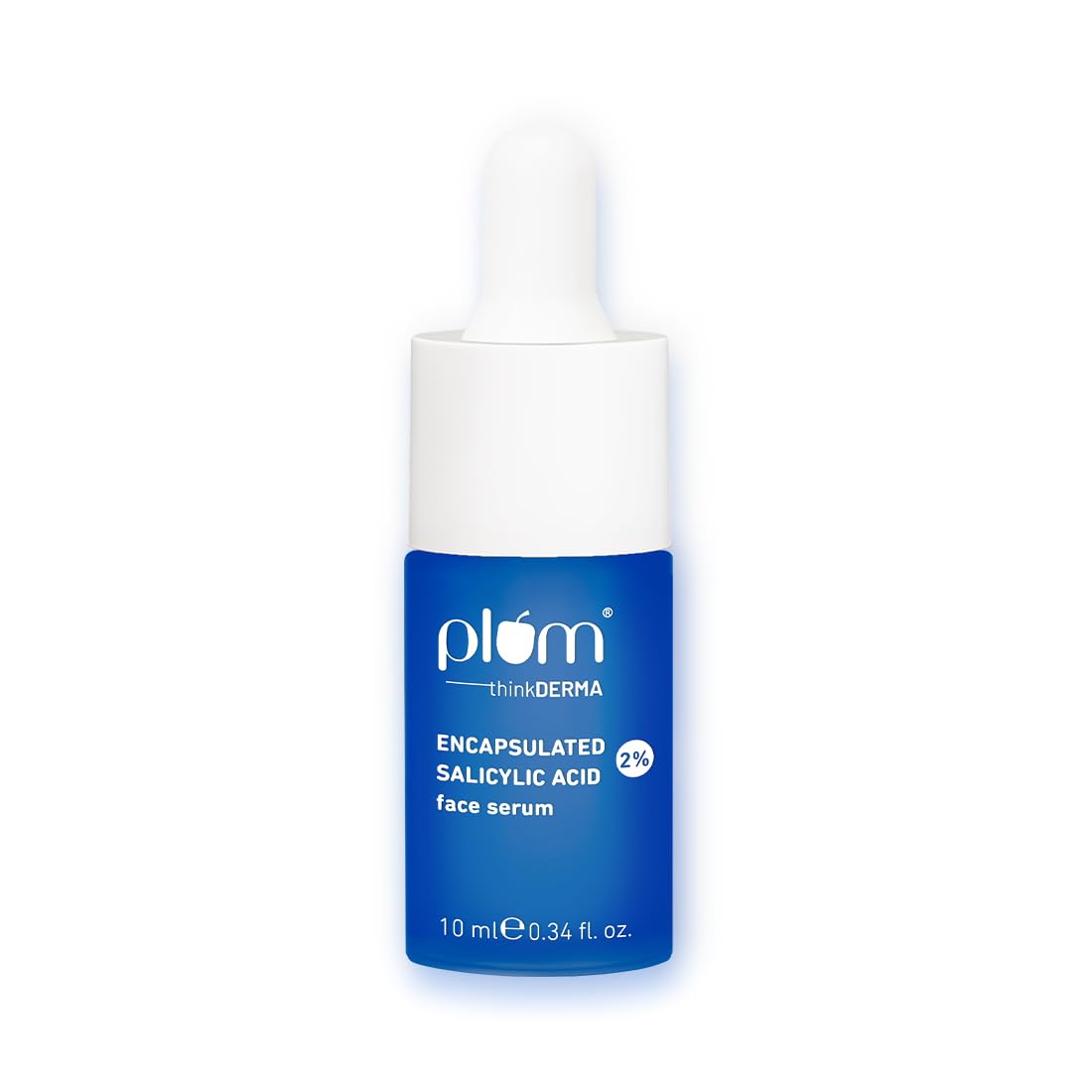 Dropper bottle of Plum salicylic acid face serum for acne