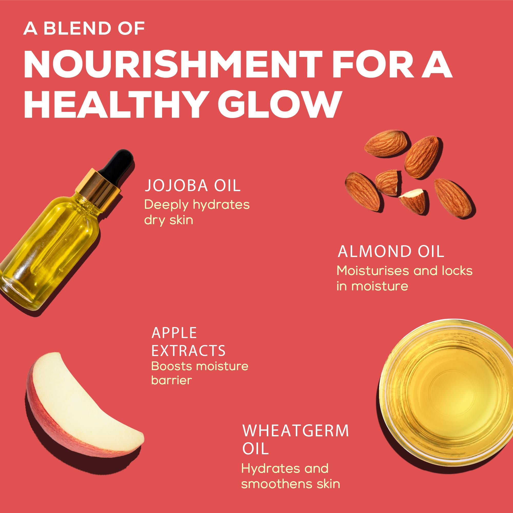 Joy Skin Fruits Moisturizing Skin Cream With Apple, Jojoba & Almond Oil (500ml) – view 4