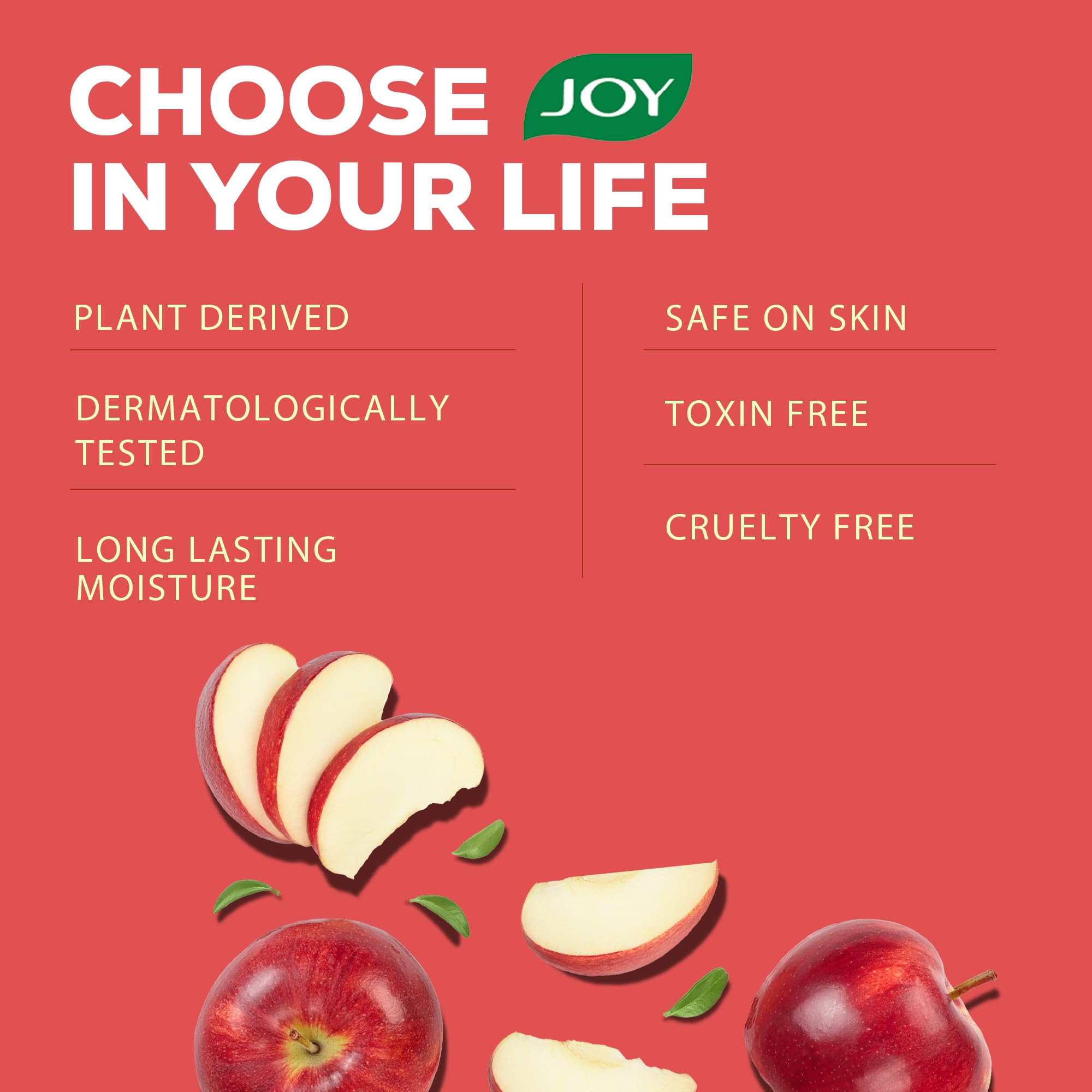 Joy Skin Fruits Moisturizing Skin Cream With Apple, Jojoba & Almond Oil (500ml) – view 8