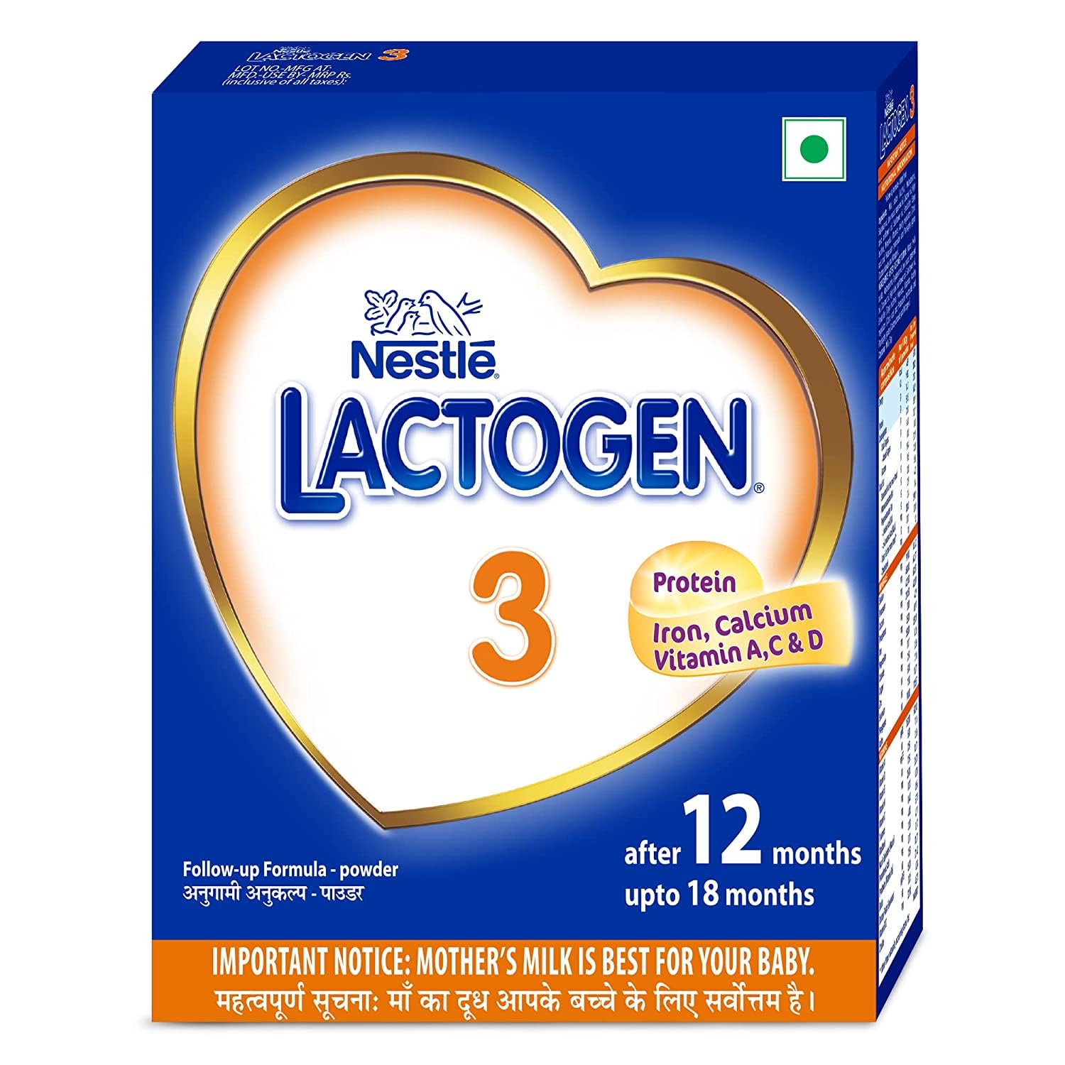 Lactogen Nestle Follow-Up Formula Powder, Stage 3, 400G (After 12 Months), Infant – view 2
