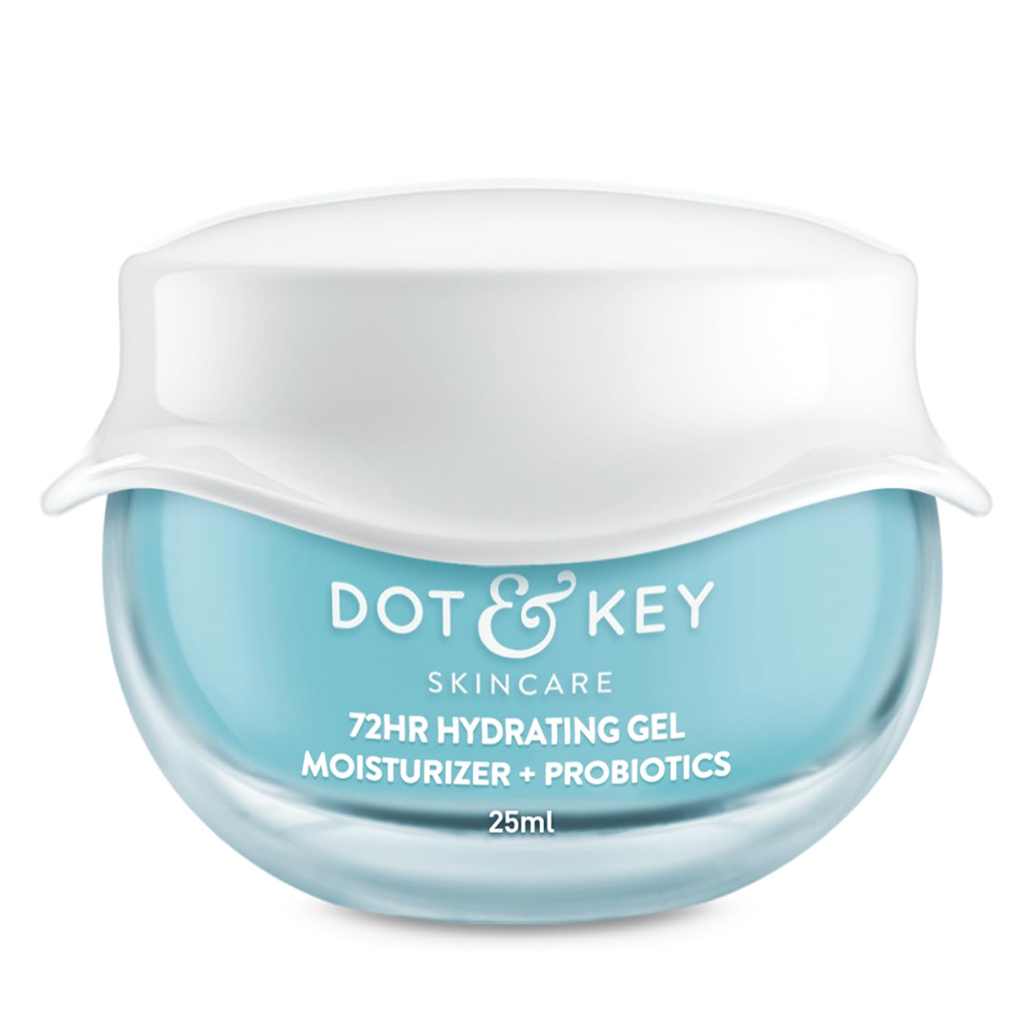 Dot & Key 72Hr hydrating gel moisturizer front jar view