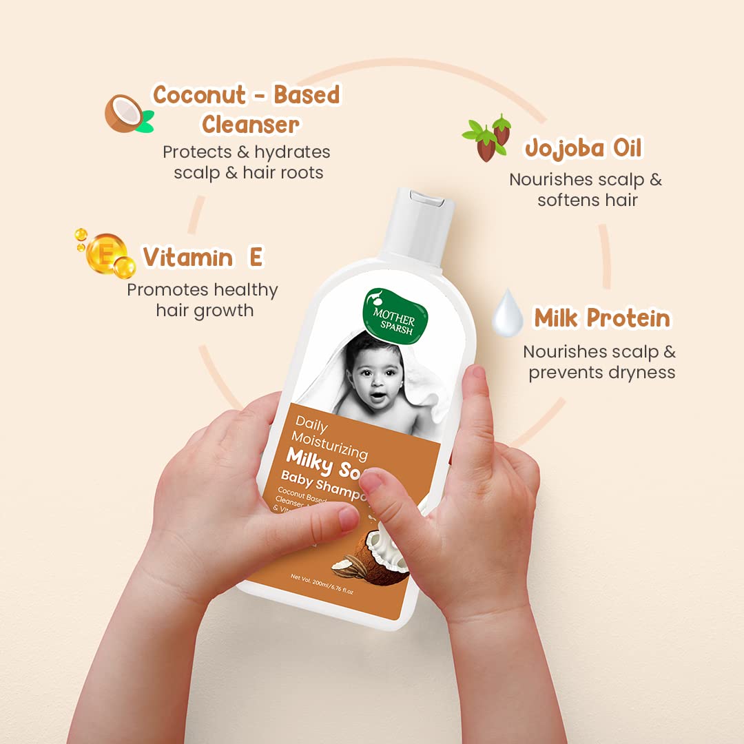 Mother Sparsh Milky Soft Baby Shampoo - 200ml – view 3