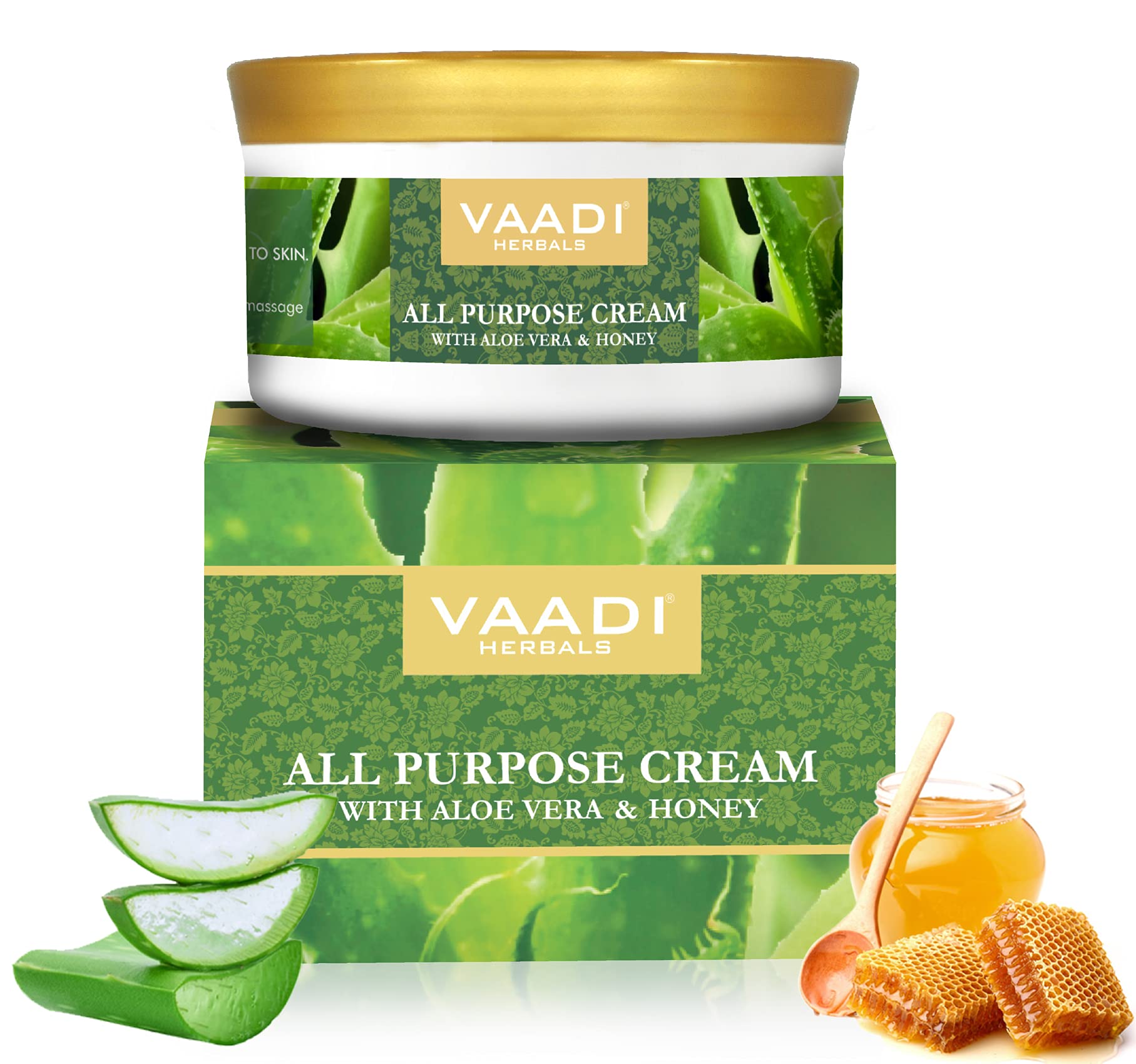Vaadi Herbals all purpose cream pack with 150g label