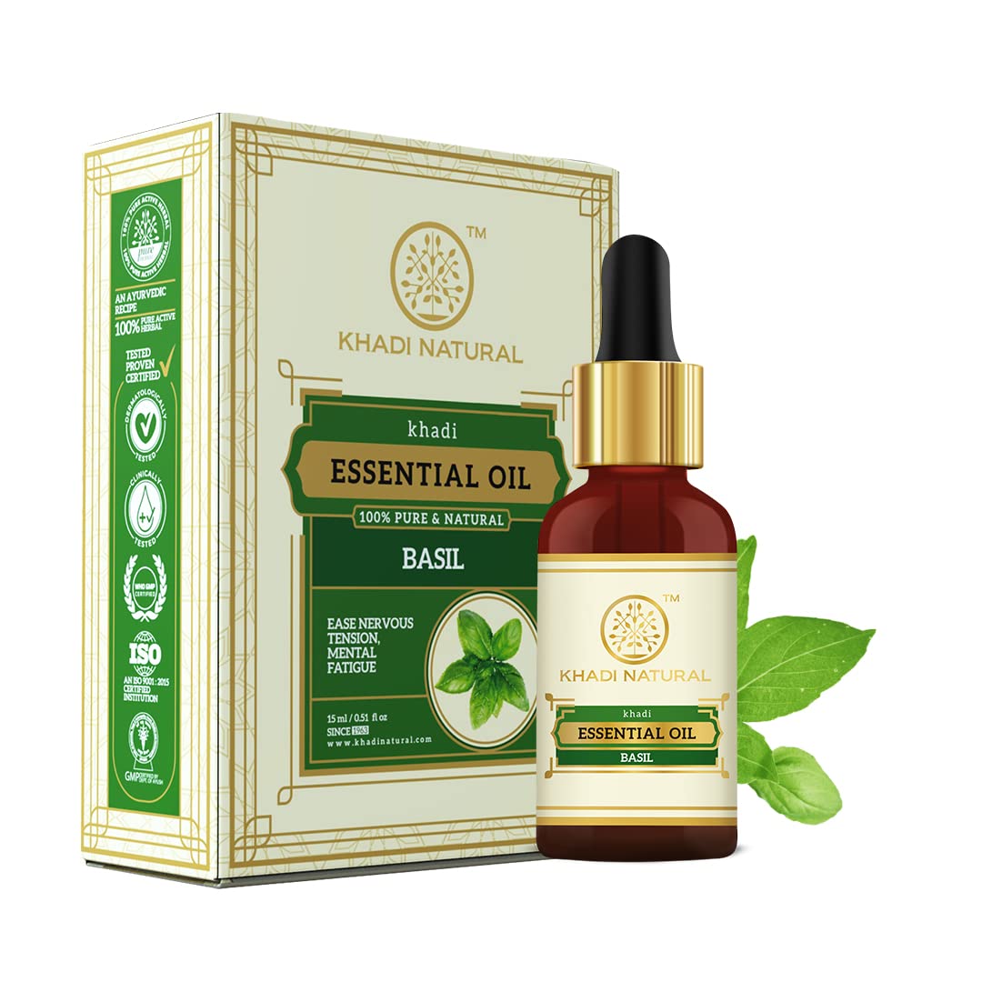 KHADI NATURAL Basil Oil, 15ml – view 1