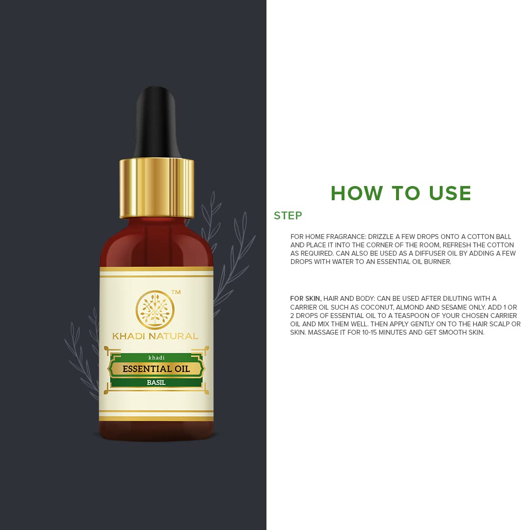 KHADI NATURAL Basil Oil, 15ml – view 6
