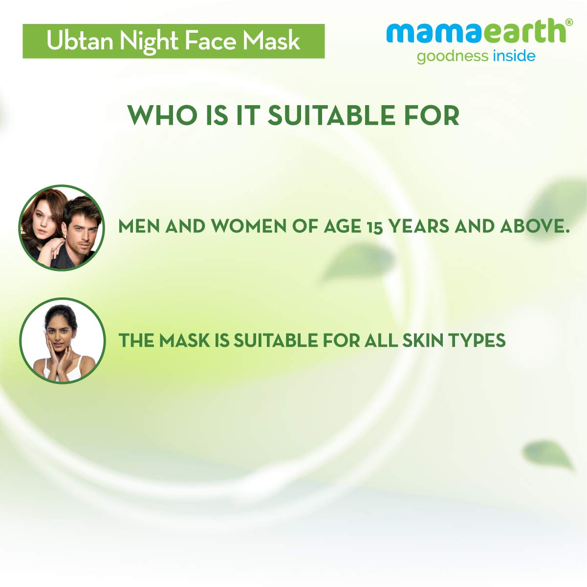 Mamaearth Ubtan Night Sleep Face Mask, Night Cream Gel with Turmeric & Niacinamide for Glowing Skin – view 6