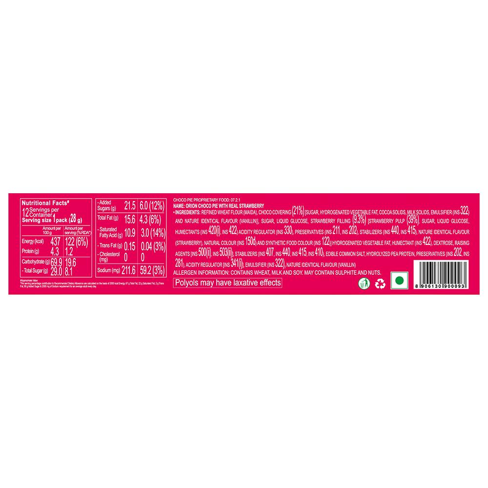 Orion Real Strawberry Centre Filled Choco-Pie 28 G (12 Pcs) – view 2