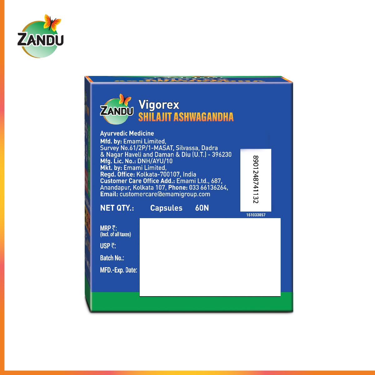 Zandu Vigorex Shilajit Ashwagandha Capsule – view 7