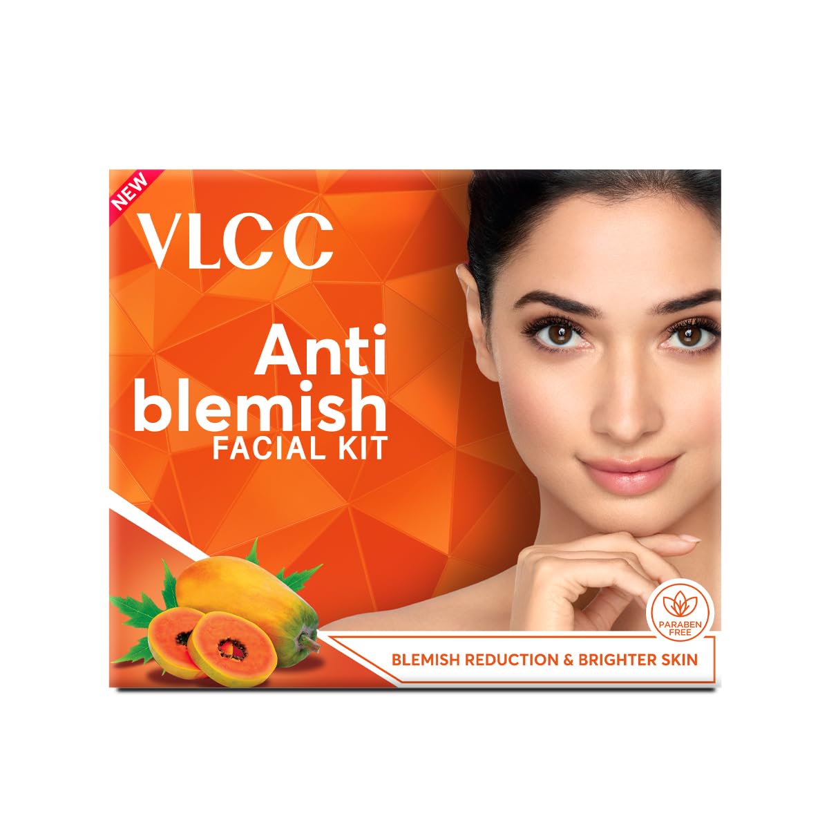Front view of VLCC Anti Blemish Facial Kit 60g packaging